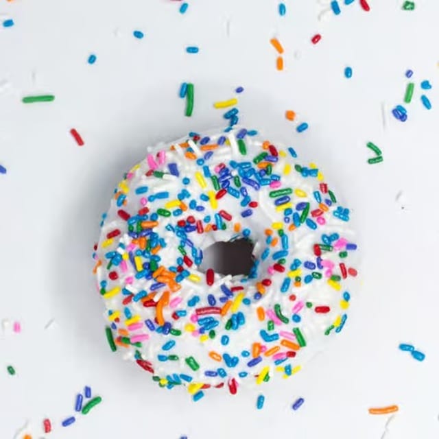 Vanilla Sprinkle Cake.
