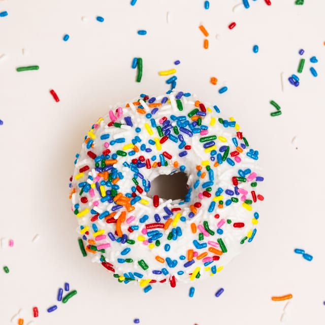 Vanilla Sprinkle Cake.